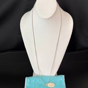 Tiffany & Co Return to Tiffany Oval Dog Tag Necklace